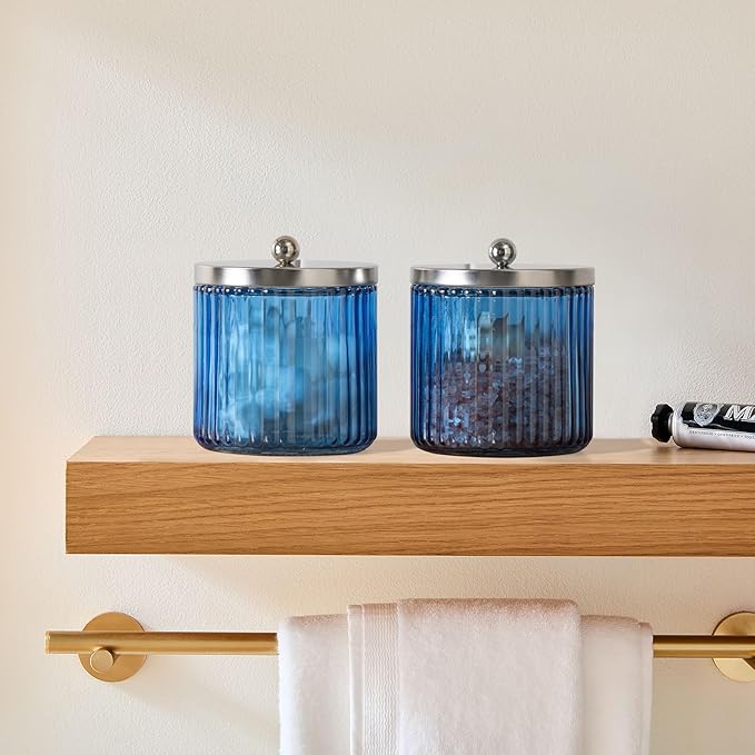 KMwares 2-Pack Glass Bathroom Jars - Image 5