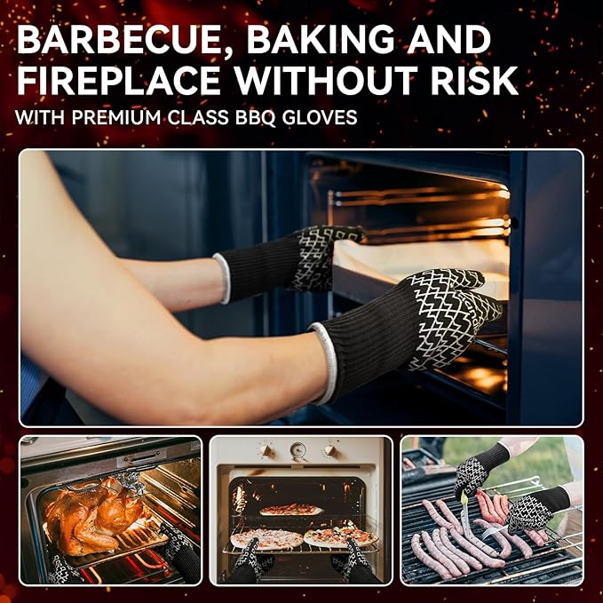 HandLove Aramid Heat Resistant BBQ Gloves – Grilling & Oven Gloves - Image 6