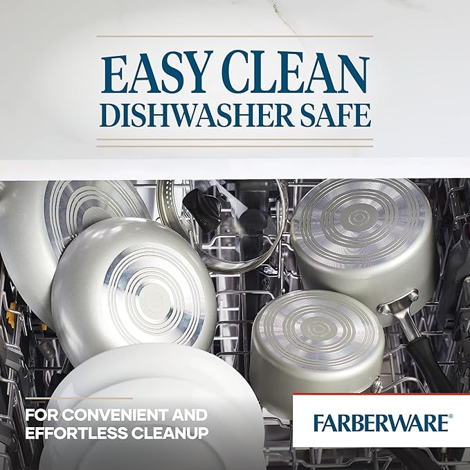 Farberware Cookstart DiamondMax Nonstick Cookware/Pots and Pans Set, Dishwasher - Image 7