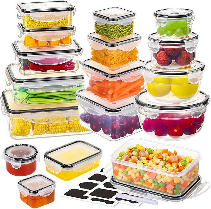34 PCS Food Storage Container by TOPCHASE