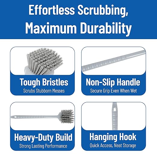 SPARTA 40501EC23 Plastic Large Scrub Brush, Kitchen Brush, Utility Brush - Image 4