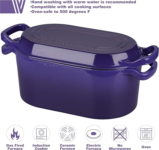 VORRINGARD Oval Dutch Oven Pot - Image 3