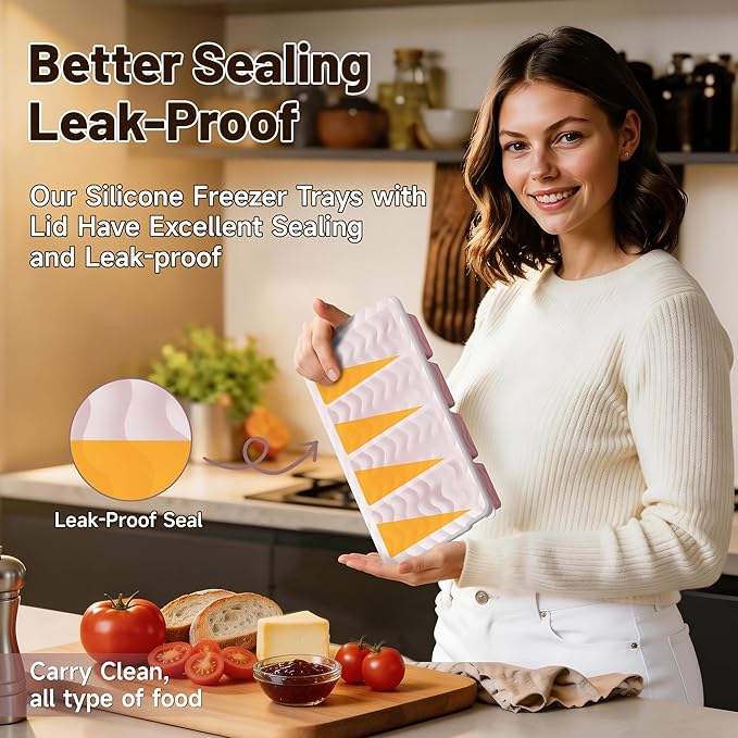 3-Pack Silicone Freezer Trays - Image 3