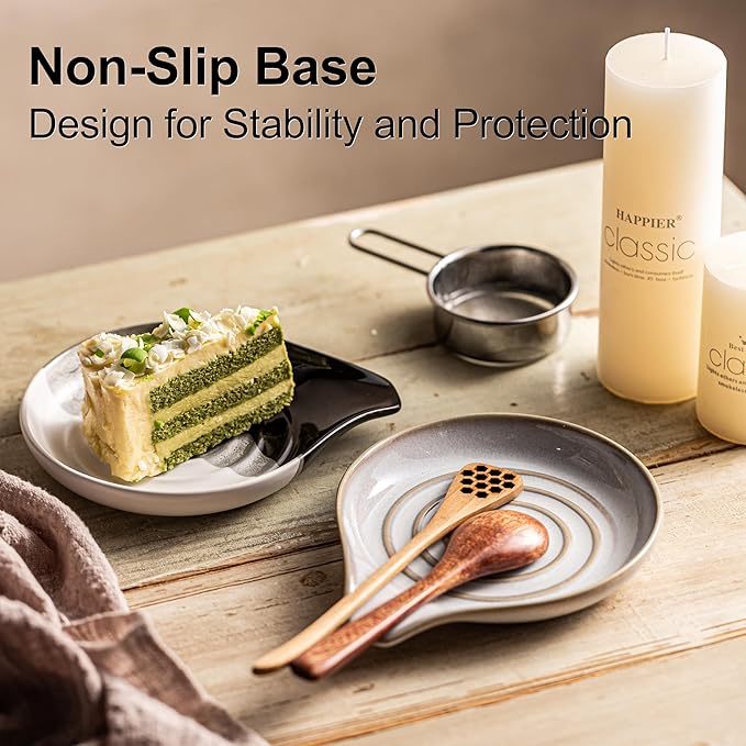Ceramic Spoon Rest for Stove Top, Large Spoon Holder for Kitchen Counter - Image 5