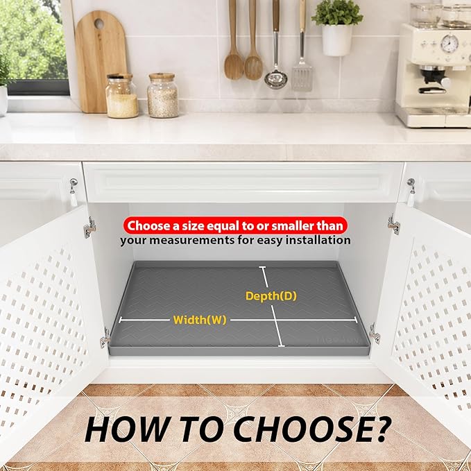 TigeJoy 25" x 19" Under Sink Mats - Image 6