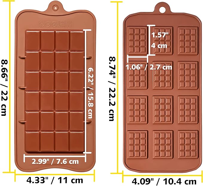 Anaeat Silicone Break Apart Chocolate Molds - Image 6