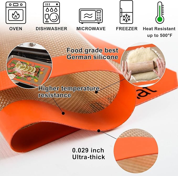 Silicone Baking Mats for Quarter Sheet - Image 3