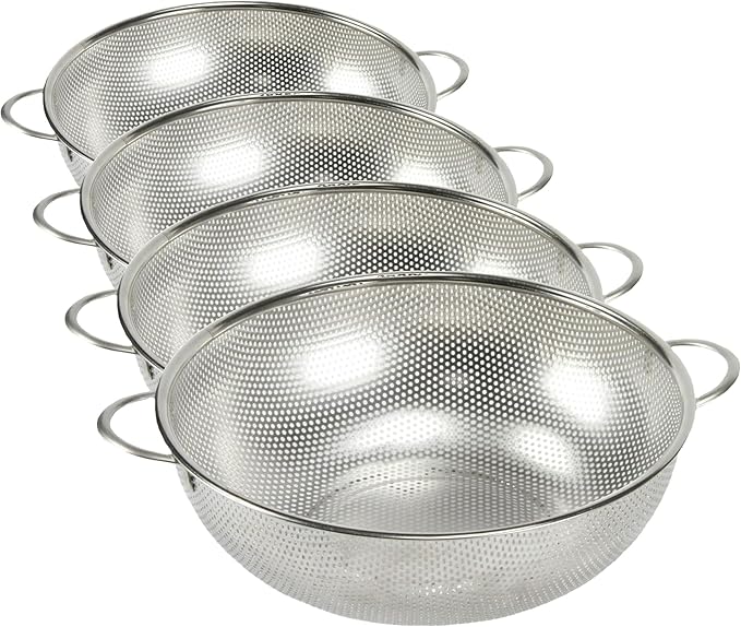 Chef Craft Select Microperforated Colander, 5 Quart, Stainless Steel by ChefCraft