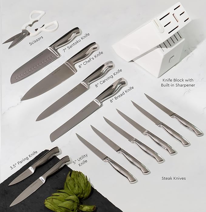 Styled Settings Stainless Steel Knife Set - Image 3