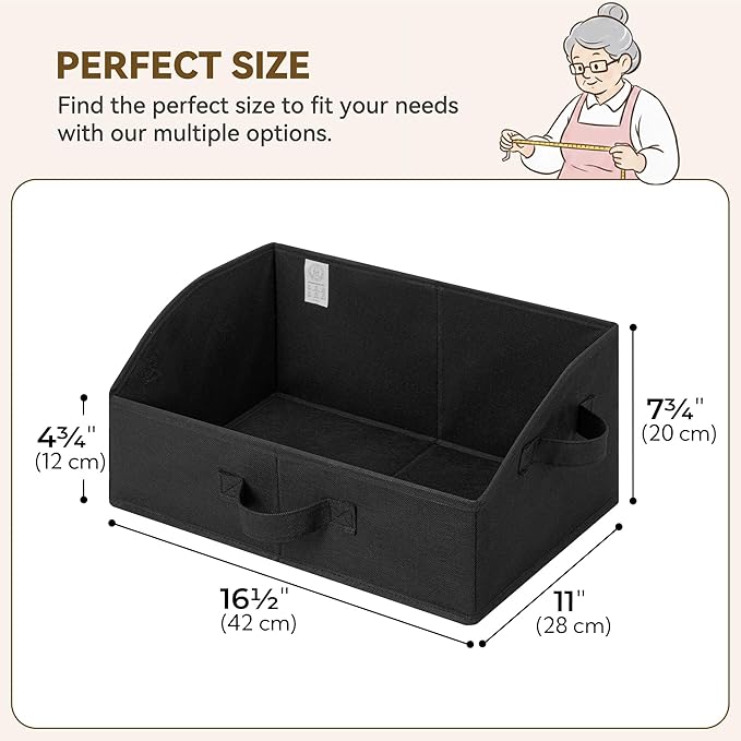 GRANNY SAYS Purse Organizer for Closet, Trapezoid Storage Bins, Closet - Image 5