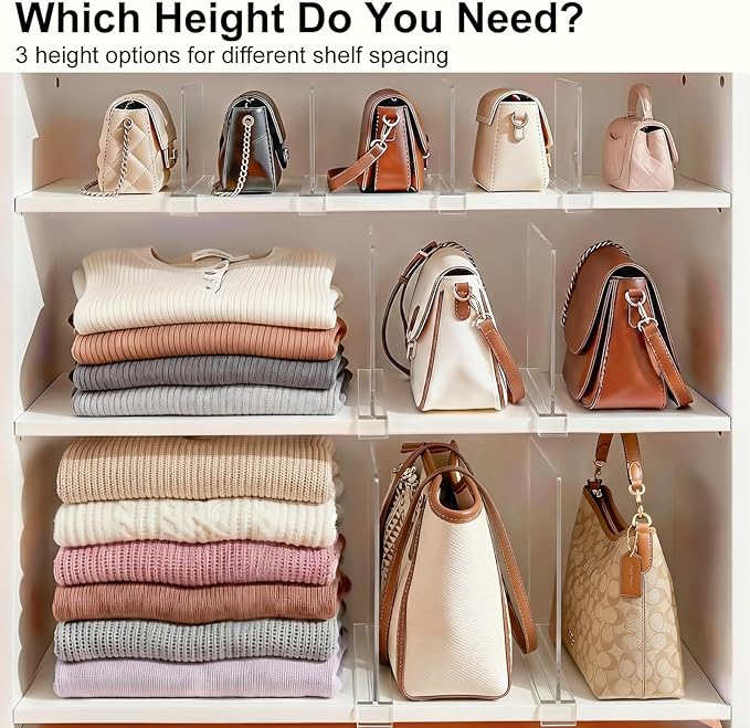 SortNStore Shelf Dividers Purse Organizer - Image 8