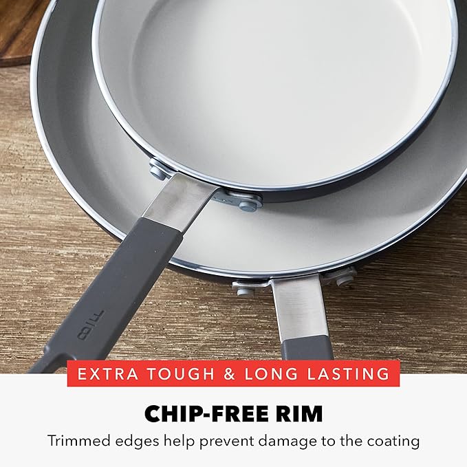 GreenPan x Bobby Flay 2 Piece- 8” and 10” Nonstick Frying Pan Skillet Set - Image 8