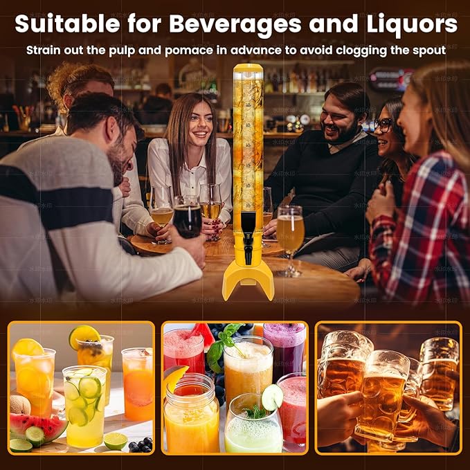 2 Pcs Beer Dispenser, 3L/100 Oz Mimosa Tower - Image 3