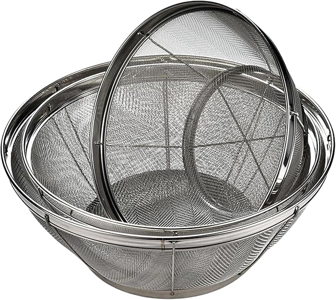 Fine Mesh Strainer for Kitchen, 5 Quart Stainless Steel Colander Bowl for Pasta - Image 7