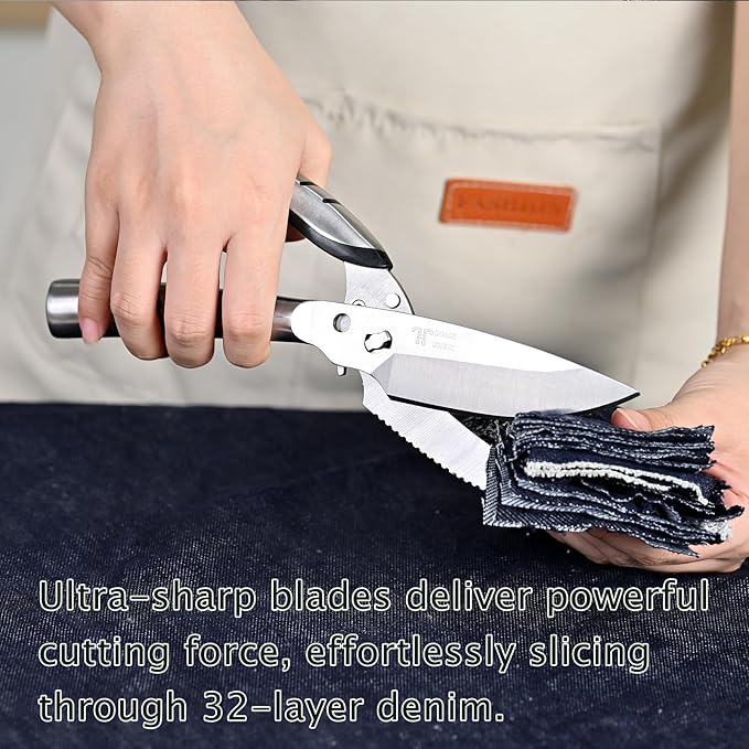Kitchen Shears Heavy Duty, Stainless Steel Sharp Poultry Kitchen Scissors - Image 7