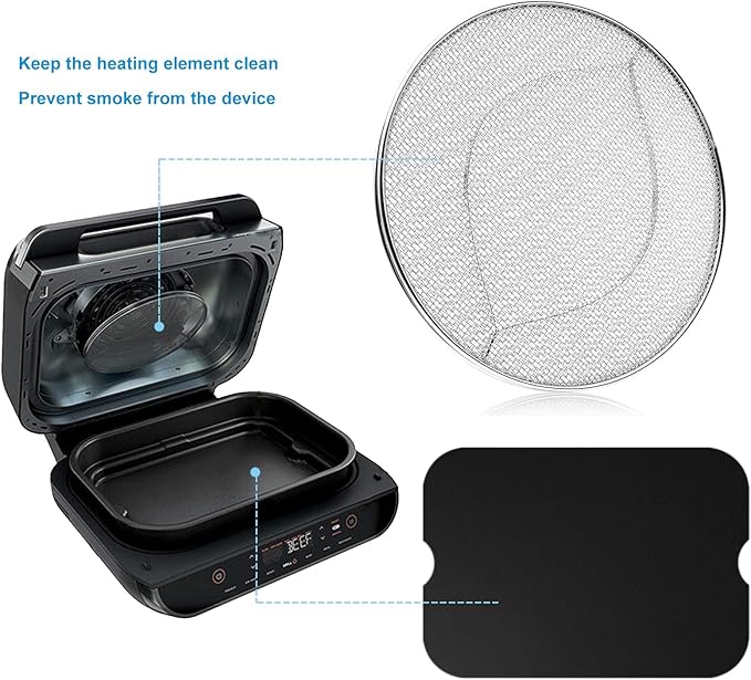 Replacement Splatter Shield and 3PCS Grill Mat - Image 3