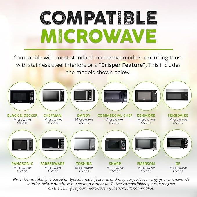 HOVER COVER Magnetic Splatter Cover, 12-Inch Clear BPA-Free Food Lid, Vented - Image 6