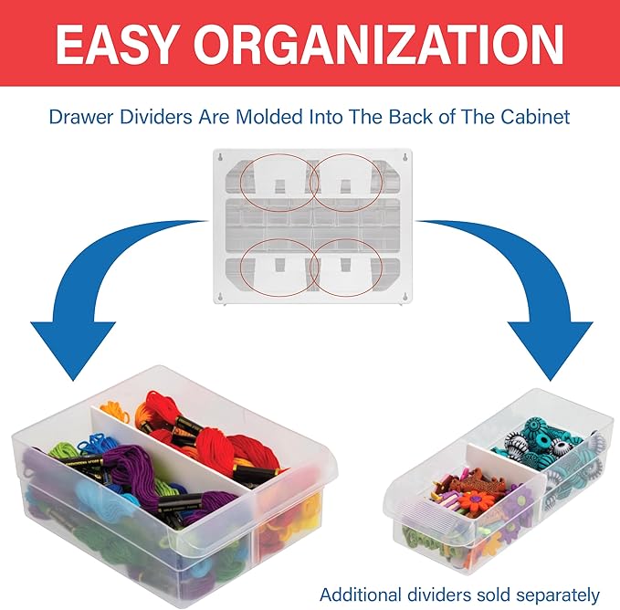 Akro-Mils 64-Drawer Plastic Drawer Storage Cabinet - Image 5