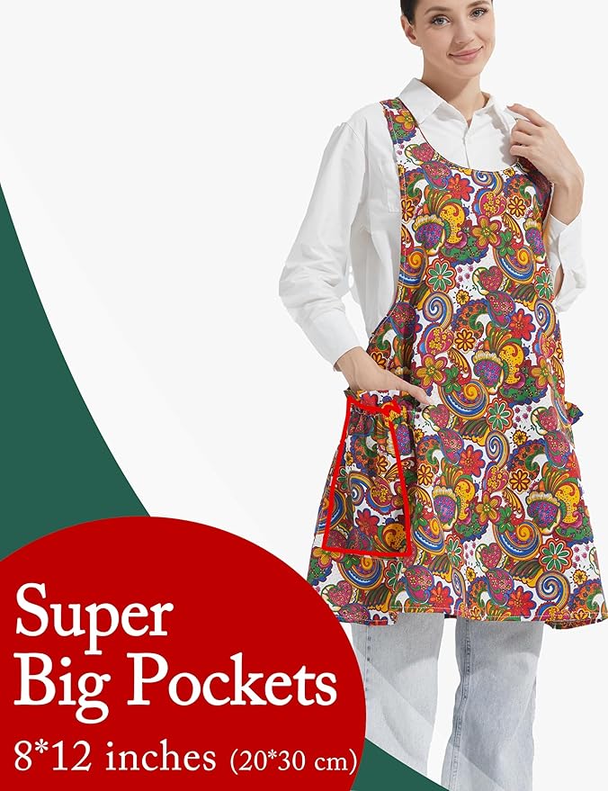 Cozy Adjustable Cross Back Aprons - Image 2