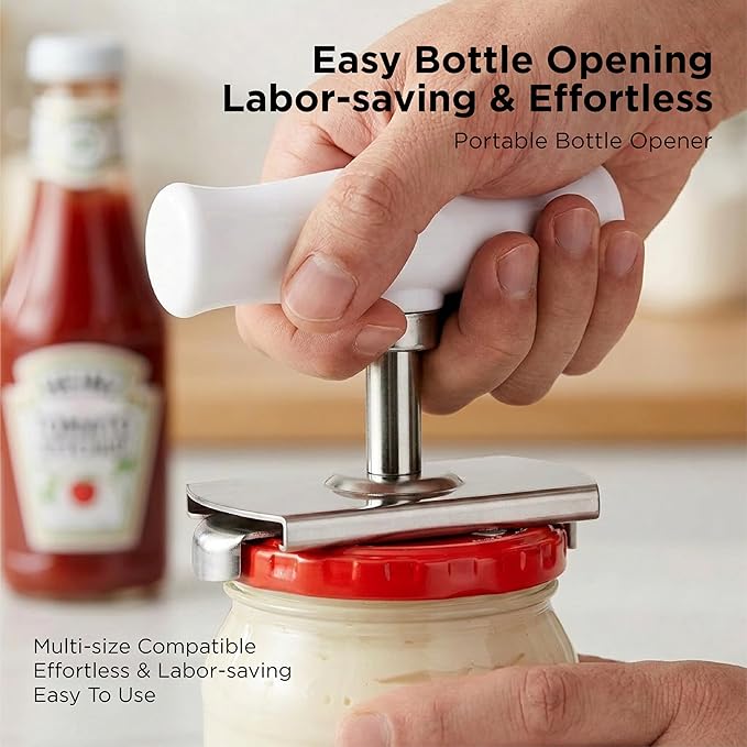 2Pcs Adjustable Jar Opener, Stainless Steel Labor-Saving Can Opener - Image 3