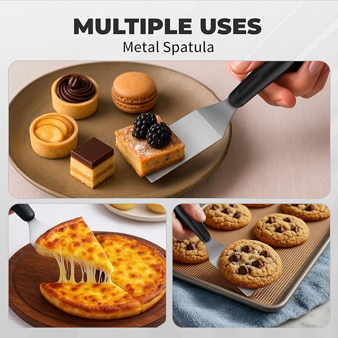 Stainless Steel Spatula Set, Mini Serving Spatula - Image 5