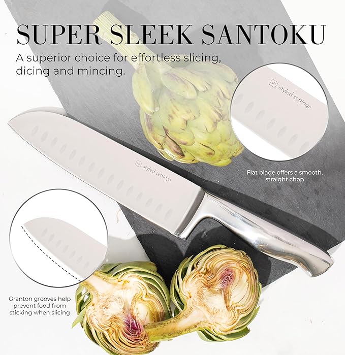 Styled Settings Stainless Steel Knife Set - Image 8