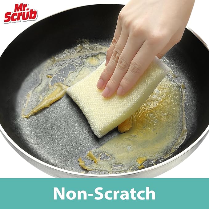 Sponges Kitchen Scrub Dish Sponge Scouring Pad, 96 Pads Cleaning Brush - Image 3