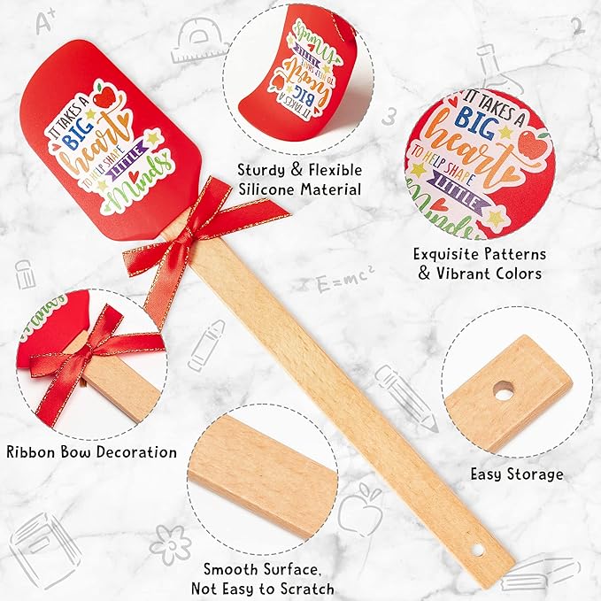 R HORSE Teacher Appreciation Gifts -5 Pack Red Funny Pot Holder Set, Heat - Image 5