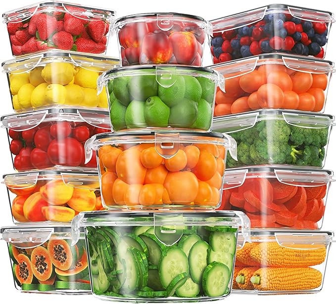 28 Pieces Food Storage Containers by KITHELP