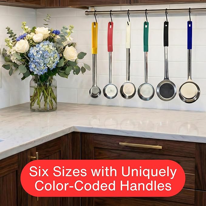 8 Ounce Solid Stainless Steel Portion Control Ladle Spoon - Image 5