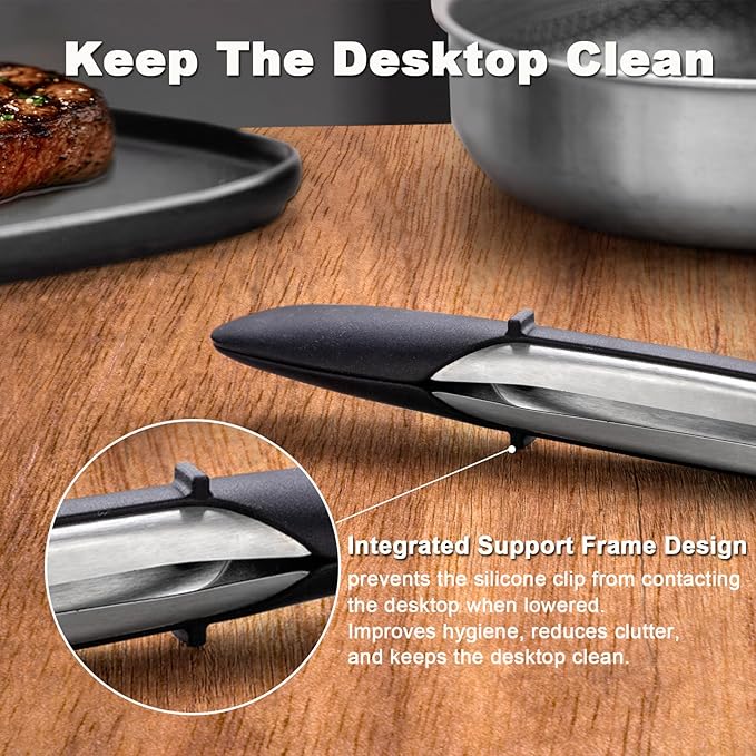 Stainless Steel Heat Resistant Kitchen Tongs - Image 3