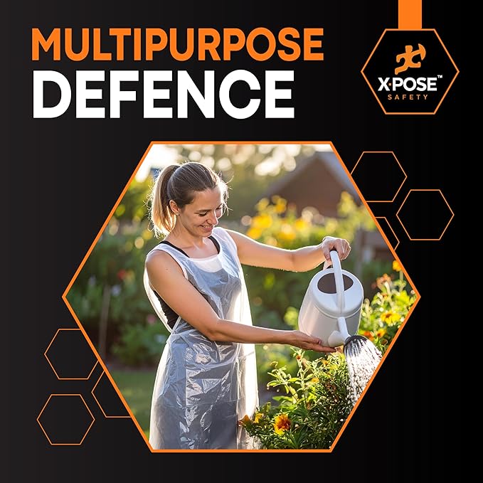 Xpose Safety 4000 White Plastic Disposable Aprons - Image 5