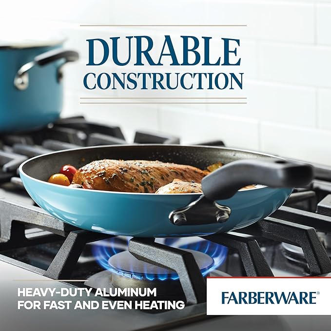 Farberware Cookstart DiamondMax Nonstick Cookware/Pots and Pans Set, Dishwasher - Image 5