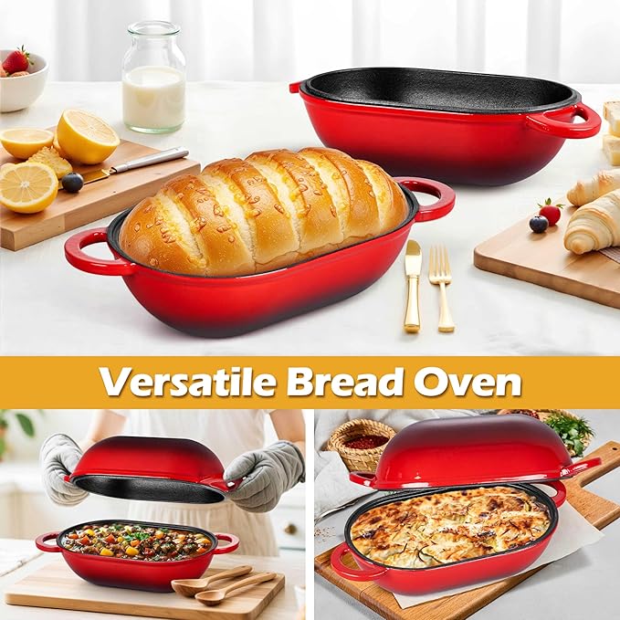 Homikit Enameled Cast Iron Dutch Oven - Image 8