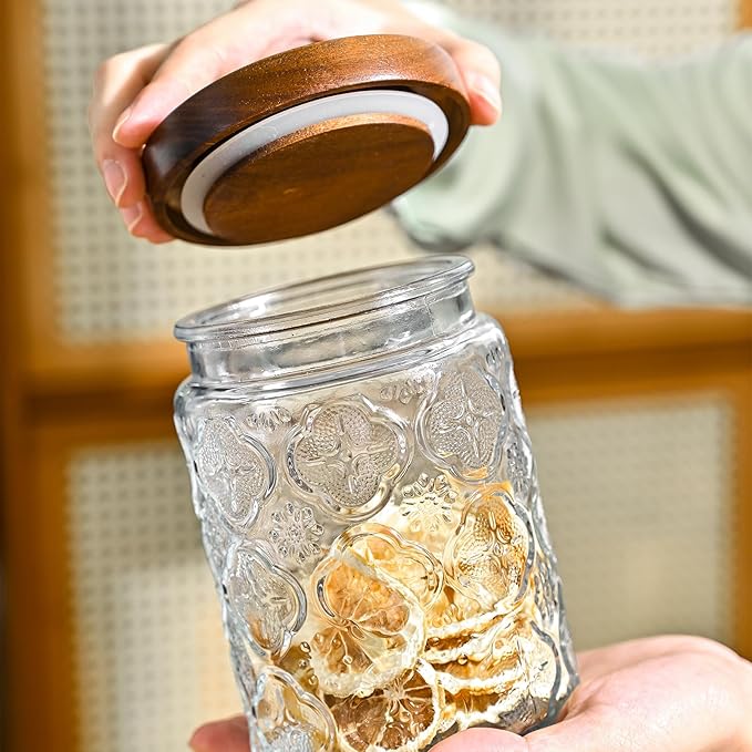Adodeen 24oz Vintage Glass Canister - Image 6