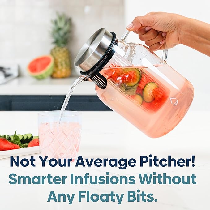 Infusion Pro Glass Fruit Infuser Water Pitcher, Heat Resistant - Image 4