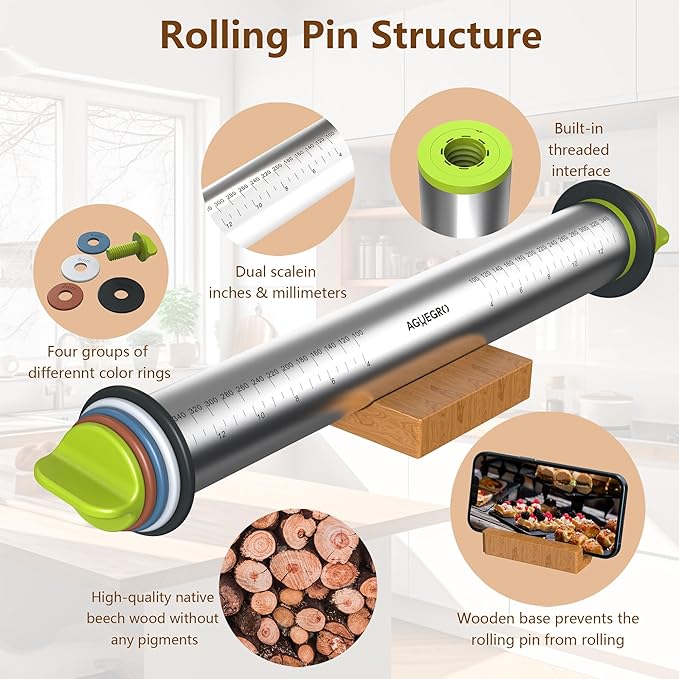 Stainless Steel Rolling Pin - Image 6