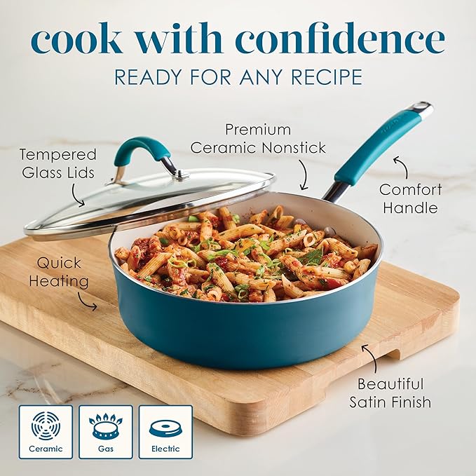 Rachael Ray Cucina Ceramic Nonstick Saute Pan - Image 6