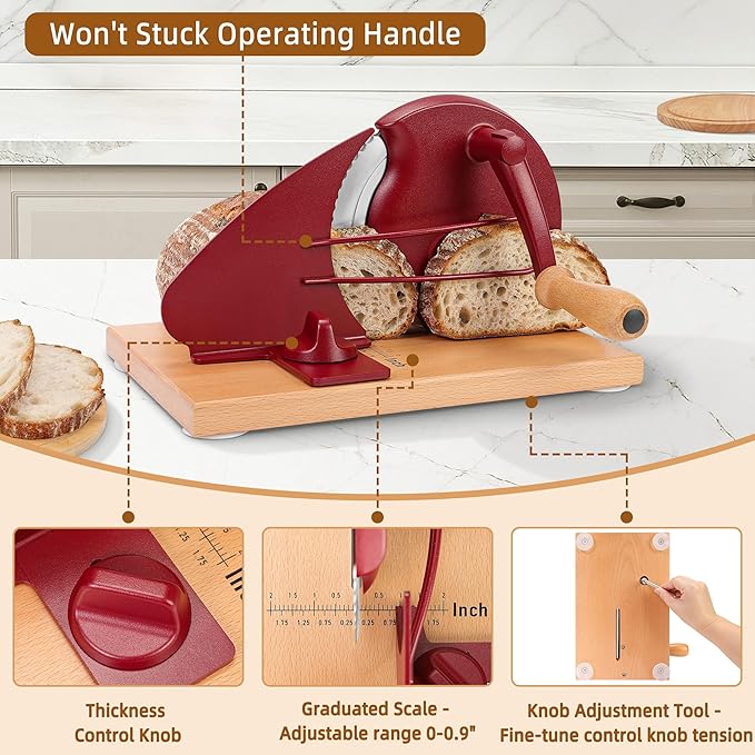 CAWIU Upgraded Manual Bread Slicer - Image 3
