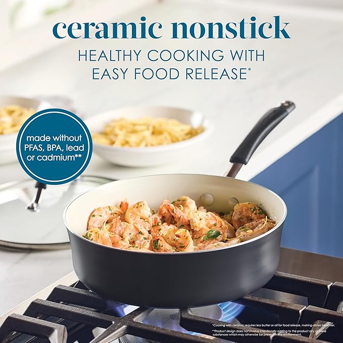 Rachael Ray Cucina Ceramic Nonstick Saute Pan - Image 3