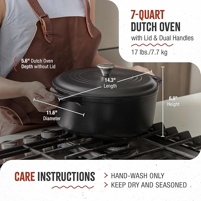 Victoria Cast Iron Large Dutch Oven - Image 6