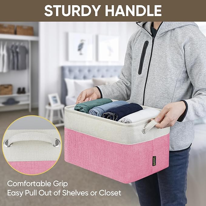 BALEINE 2 Pack Fabric Closet Storage Bins - Image 9