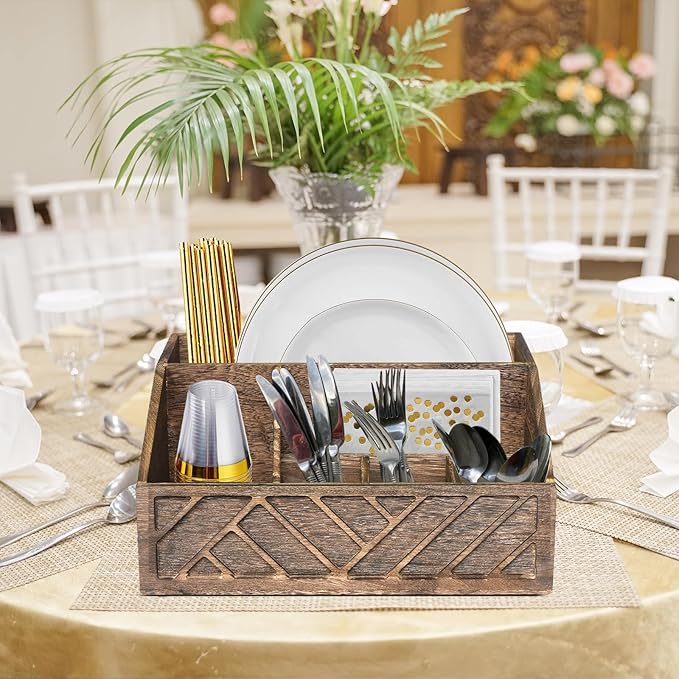 Ukonvi Paper Plate Dispenser, Paper Plate Holder - Image 9
