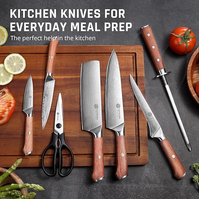 YOTSUBA 8 PCS Japanese Kitchen Knife Set - Image 3