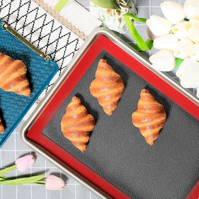 Silicone Baking Mat with Microperforated, Reusable Air Mesh Silicone Mat - Image 9