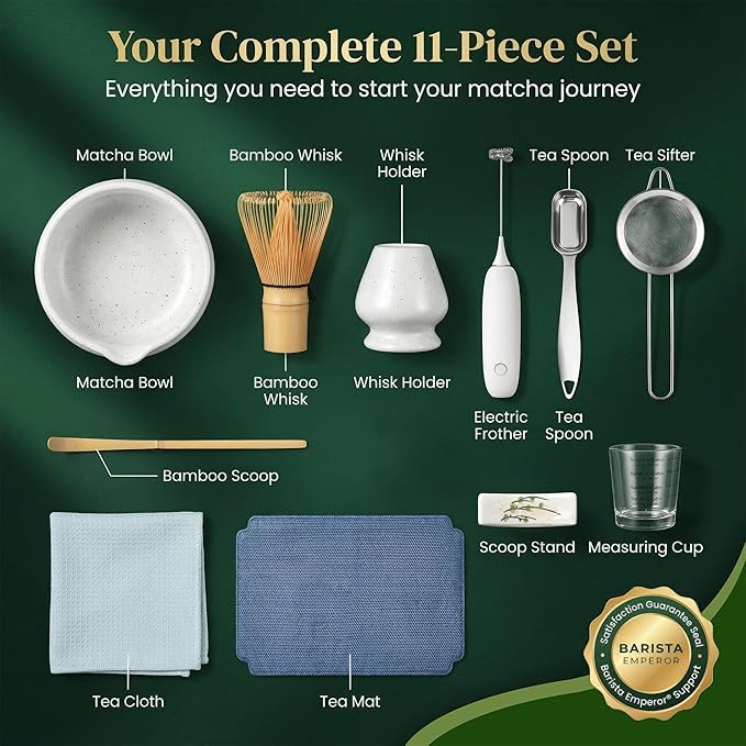 BARISTA EMPEROR® MATCHA WHISK SET PREMIUM 11pcs - Image 4