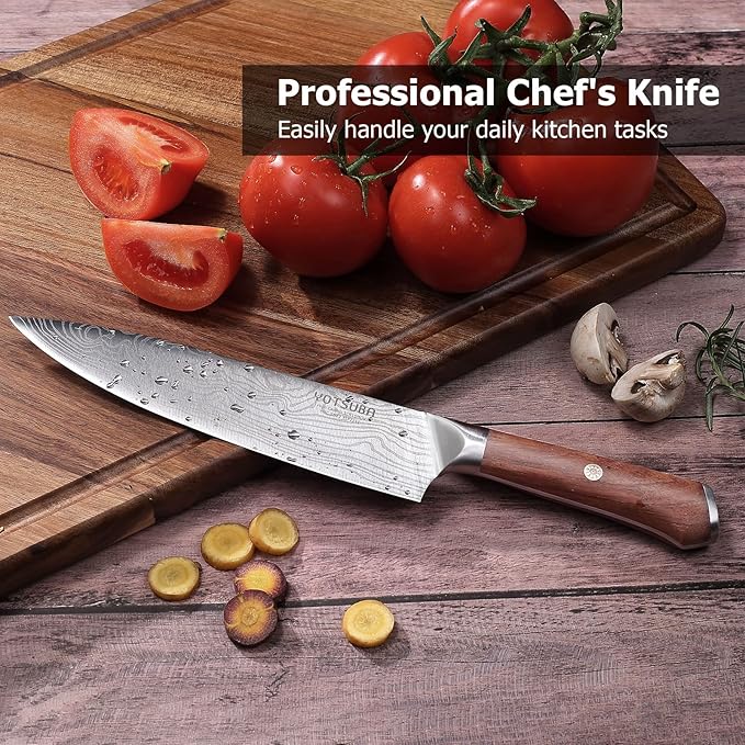 YOTSUBA 8 Inch Japanese Chef Knife, Ultra Sharp Professional Kitchen Knife - Image 5