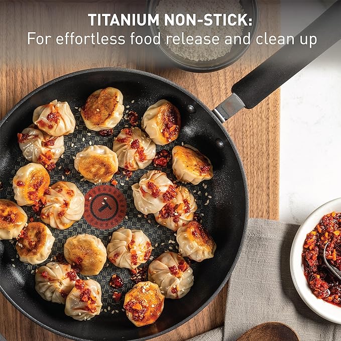 T-fal Ultimate Hard Anodized Nonstick Pots and Pans Set 14 Piece, Oven Broiler - Image 4