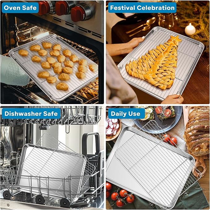 Herogo Stainless Steel Baking Sheet - Image 6