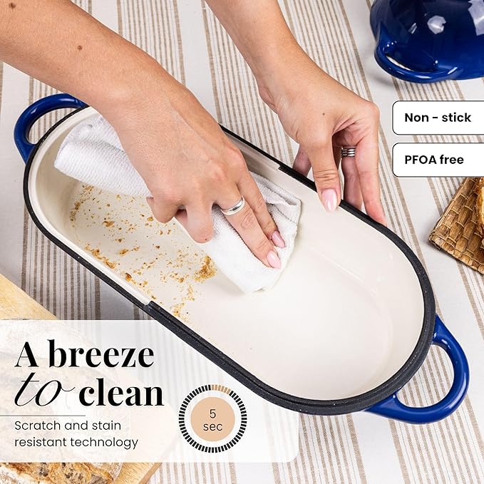 Enamelled Cast Iron Bread Loaf Pot – Dutch Oven - Image 4